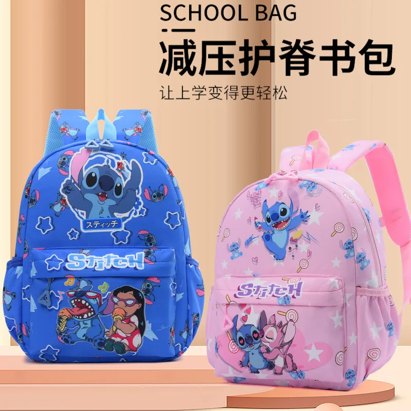 

Disney Mickey Mouse New Stitch Backpack Cartoon Bag Kindergarten Schoolbag Fashion Boys and Girls Backpack mini shoulder bag