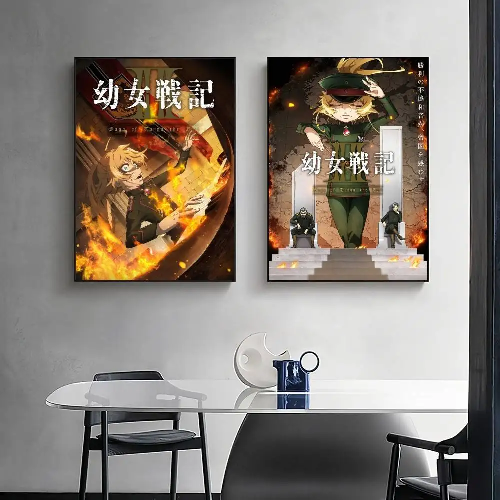 Anime Saga of Tanya the Evil New Poster Surprise Home Decoration Picture Wall Art for Study Living Room Decor