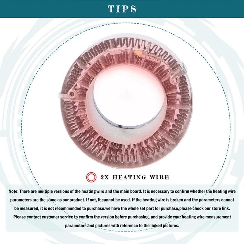 Motherboard Heating Coil Assembly For Dyson Hair Dryer HD01 HD02 HD03 Replacement