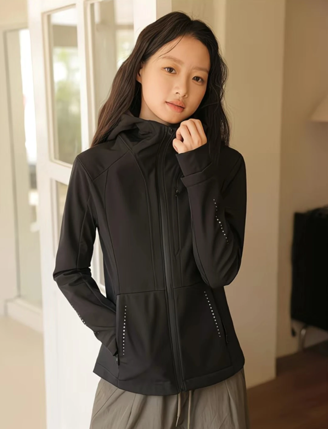 

Bomber Jackets Womens Jacket Pilot Autumn Hiphop Chamarras Hip-Hop Jogger Sportswears Zippered Cuffed Streetwears Cropped Simple