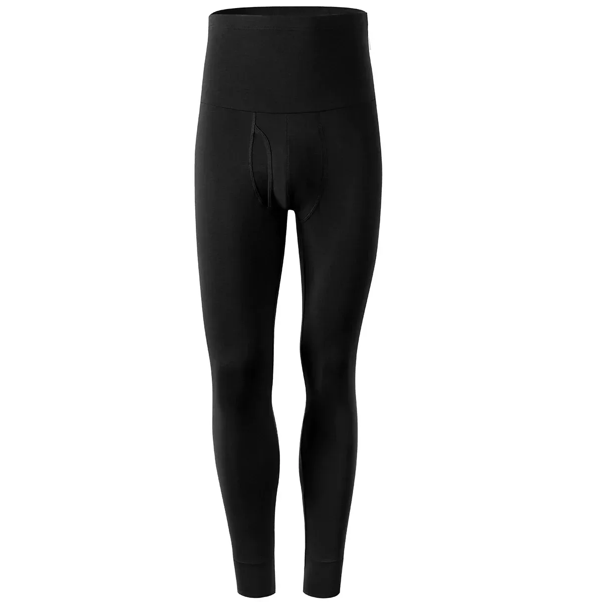 Mens Cotton Breathable Long Johns Men Warm Thermal Underwear Bottoms High Waist Pajama Pants Male Underwear Pants Man Leggings
