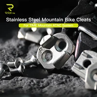 RRSKIT-almohadillas de tacos para bicicleta de montaña, Pedal de bloqueo automático, sistema ATAC, almohadillas de bloqueo para bicicleta de montaña de acero inoxidable