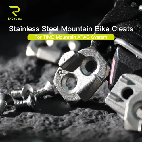 Imagen 1 del producto RRSKIT-almohadillas de tacos para bicicleta de montaña, Pedal de bloqueo automático, sistema ATAC, almohadillas de bloqueo para bicicleta de montaña de acero inoxidable