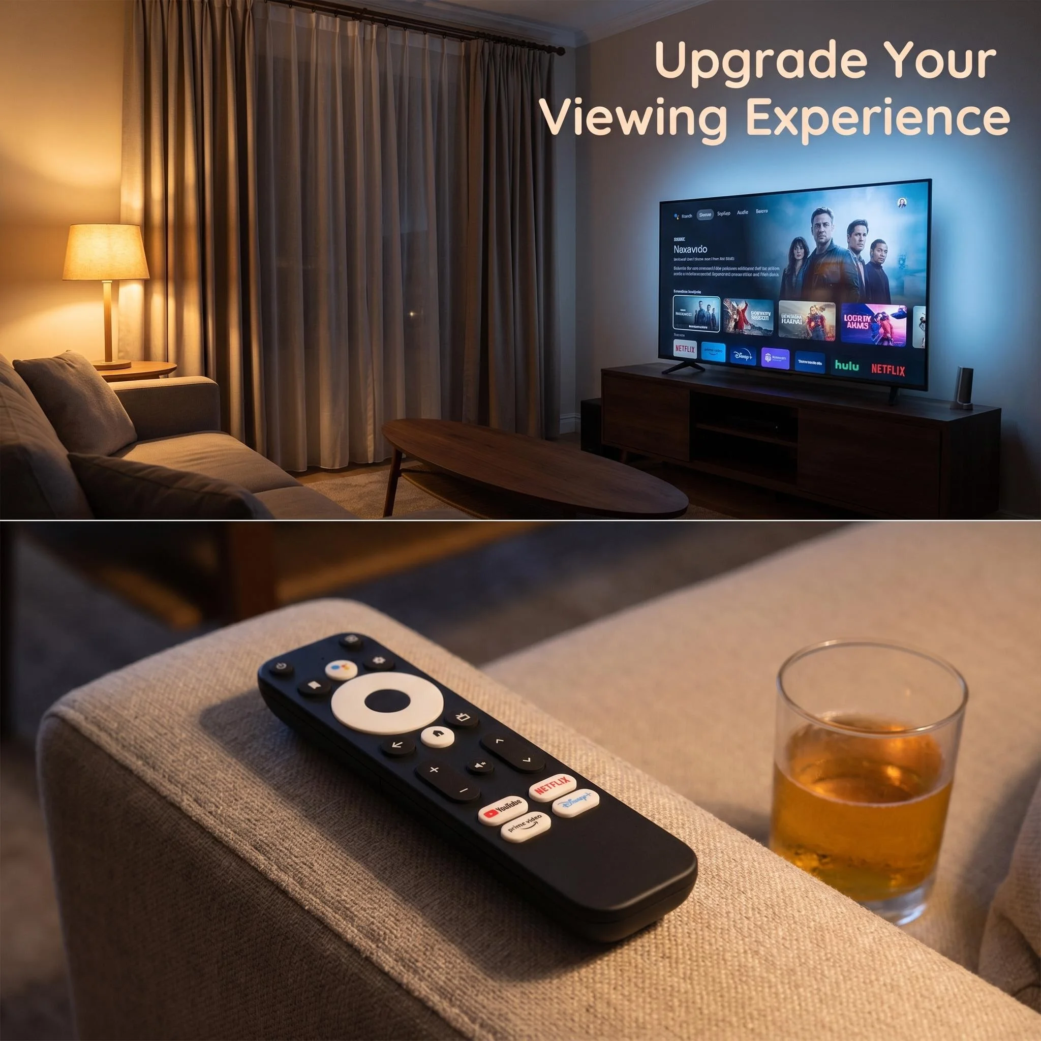 Pilot Bluetooth FAZV z funkcją głosową do GD1 Google TV Stick Android 11 4K S905Y4 5G WiFi Smart TV Box — zdjęcie produktu 5