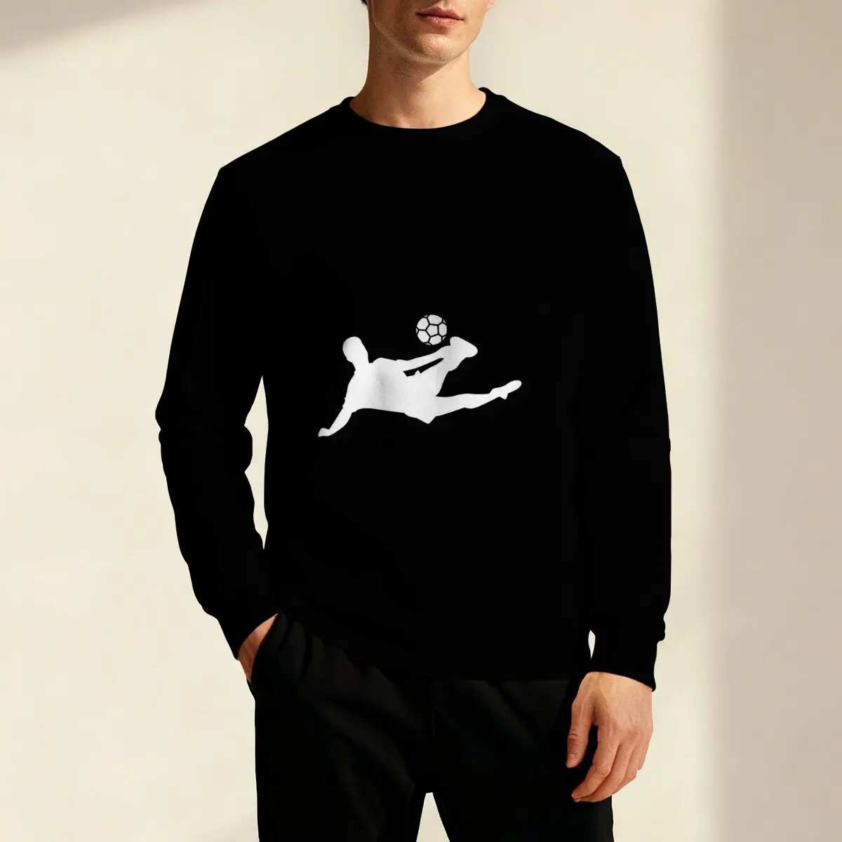 Men's Crew Neck T-Shirt - Football Collection Ideal for outdoor sports, workouts, matches, daily leisure, outings and vacations