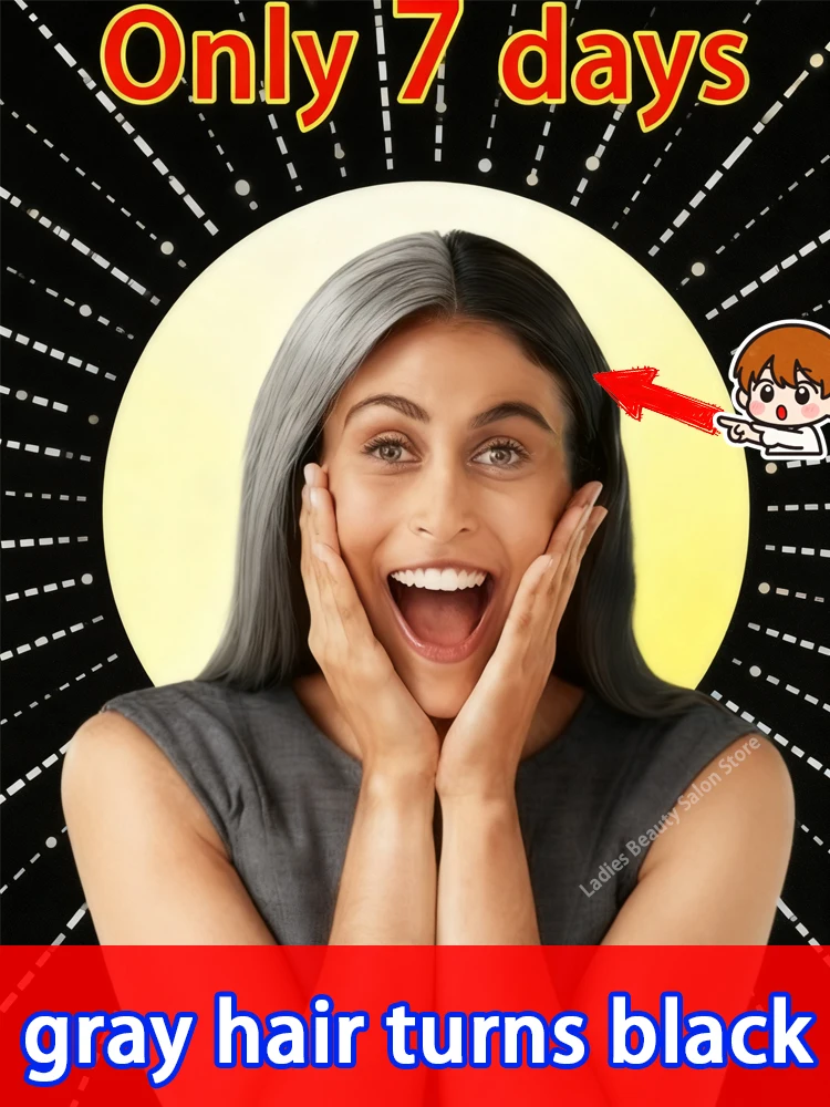 

Turns gray hair black, unisex hair loss prevention and care product, leaves hair beautiful and healthy.