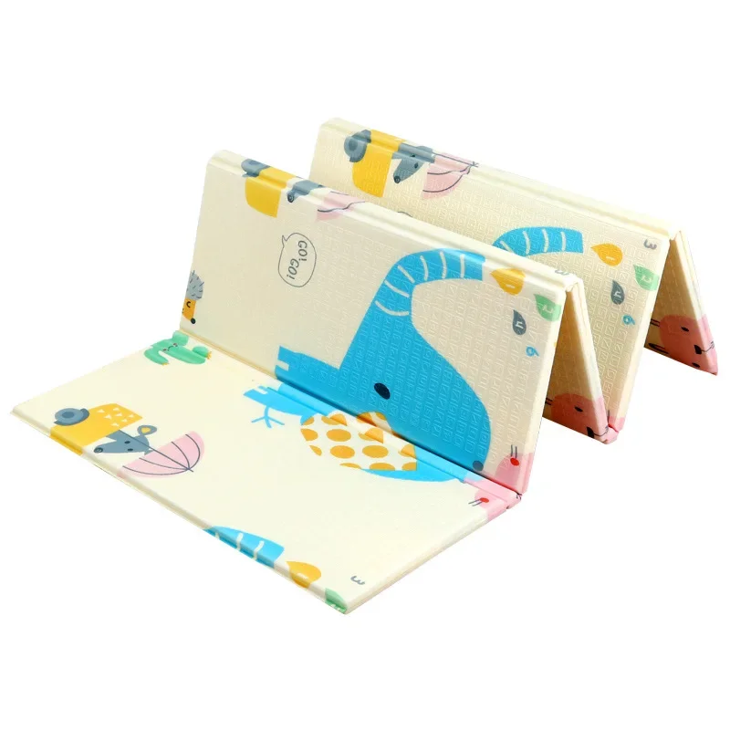Folding crawling mat thickened double-sided, household baby game floor mat