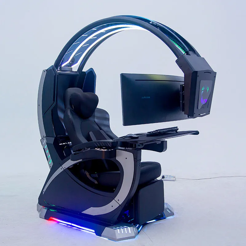E-sports space capsule integrated zero-gravity computer cockpit home office sitting compartment waist protection game sofa chair