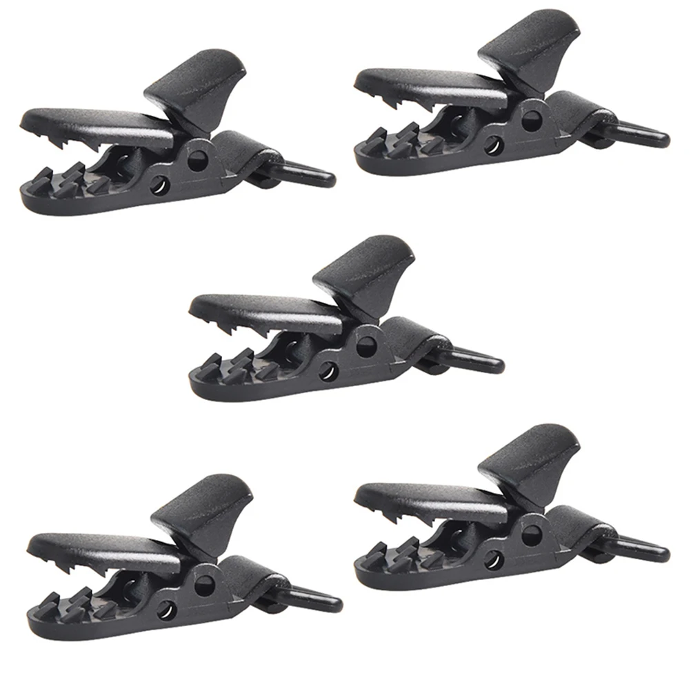 

20pcs Tent Clamp Durable Plastic Windproof Webbing Buckle Snaps Clamps for Camping Tarpaulins Awnings Use