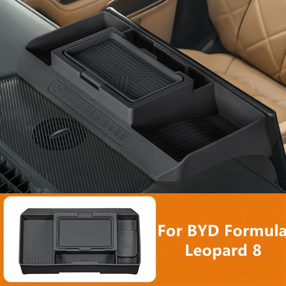 

Ящик для хранения центрального экрана управления за специальной панелью приборов, коробка для хранения салфеток, подходит для BYD Formula Leopard 8 2024 2025