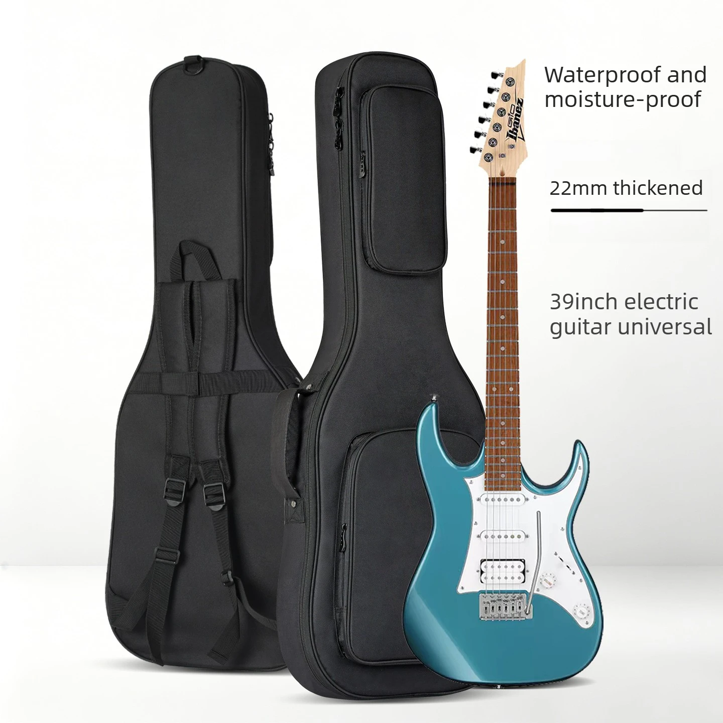 Electric Guitar Bag Waterproof Moistureproof Electric Guitar Thick Backpack Universal Gig Bag ST LP SG Tele Style Instrument Bag