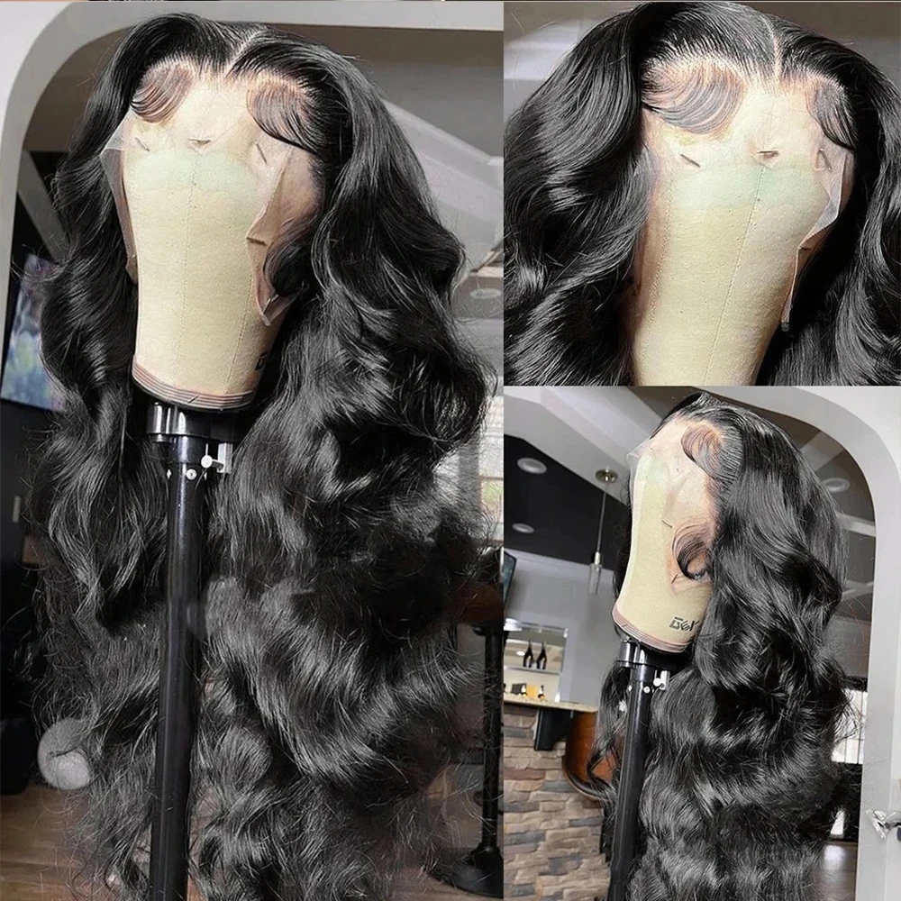 Body Wave Glueless Wig Human Hair Ready to Wear 250 Density Human Hair Wigs Pre plucked 6X6 Glueless Pre cut Lace Wig For Women