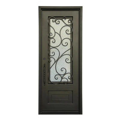 

Factory Supply Cast Iron Door Cheap Wrought Iron Door Iron Single Door Design