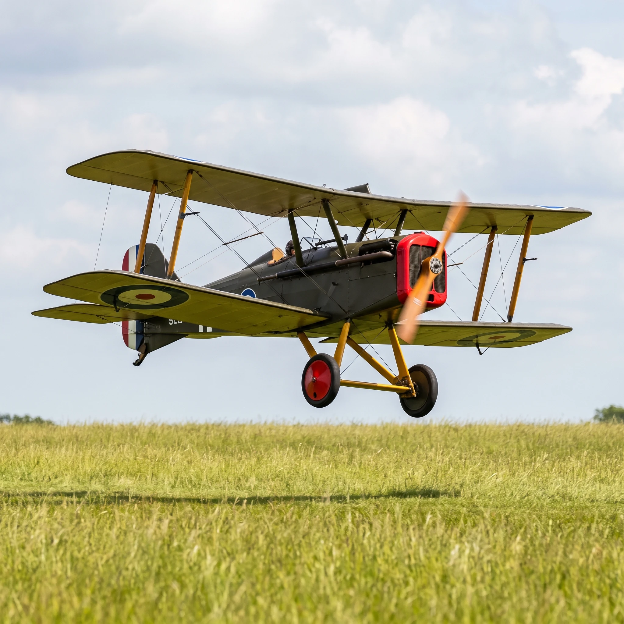 SCG42 SE.5a 1:5 1620mm Balsa ARF RC Airplane, WWI British Biplane Scale Model - Almost Ready to Fly for Intermediate Pilots