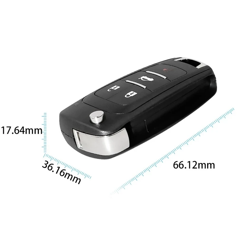 Xhorse XNBU01EN Universal Wireless Remote Key Fob Flip 4 Button For Buick Type For VVDI Key Tool 5Pcs/Lot