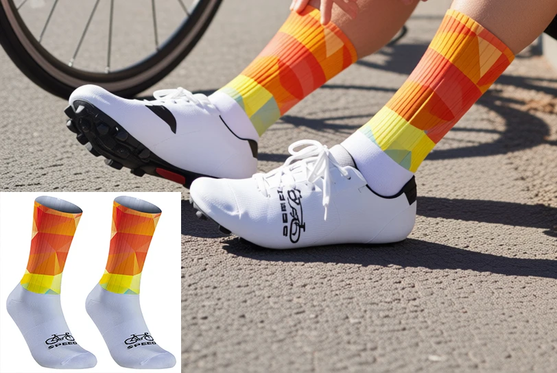 

Breathable and sweat-wicking professional cycling socks for comfortable riding