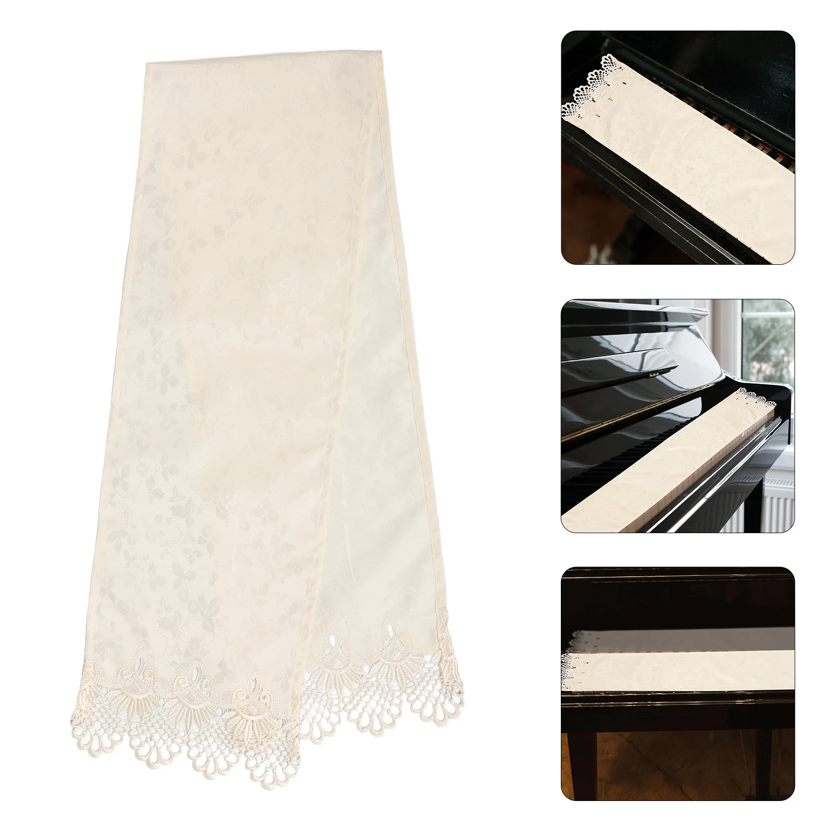 

Dust Cover Digital Piano Stand Keyboard Covers Towel Embroidered Cloth Electronic Cushion