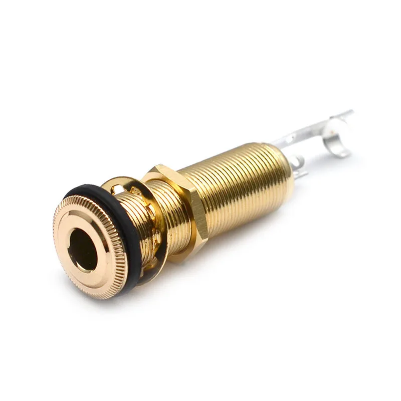 1Pcs 6,35mm 1/4 "Gewinde Zylinder Bass Gitarre Jack Pickup Ausgang Eingang Steckdose für Elektrische Gitarre Zubehör teile – Detail 9