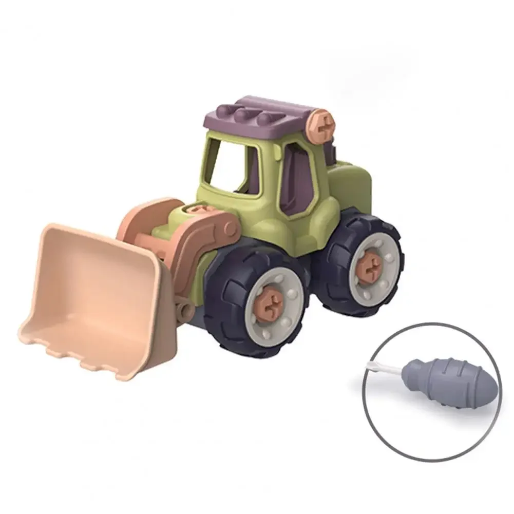 Creative Minuature Truck Loading Unloading Plastic DIY Truck ToyAssembly Engineering Car Set Kids Educational Toy For Boy Gifts