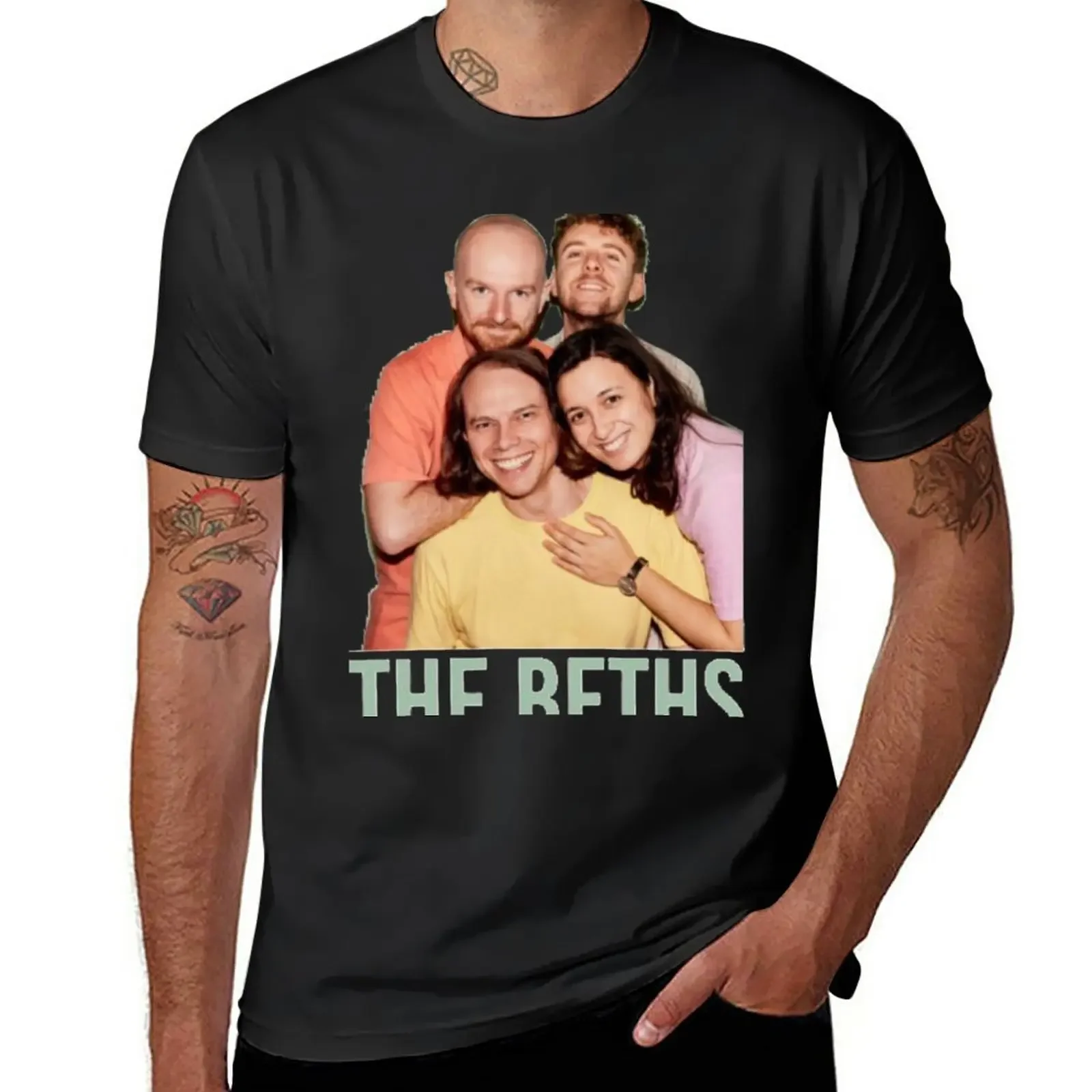 Camiseta de la banda Best THE BETHS para hombre, ropa de verano, camisetas lisas de gran tamaño