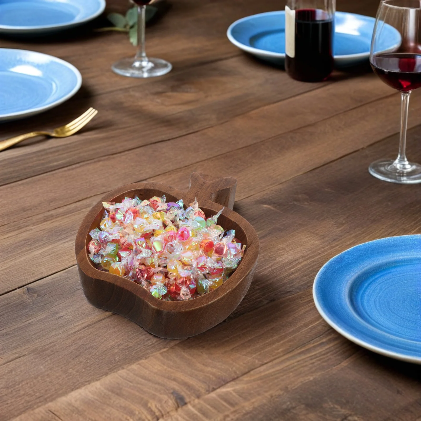 

Wood Serving Platter Rustic Wooden Tray for Fruits Nuts Desserts Party Supplies Christmas Decor Fruit Platter