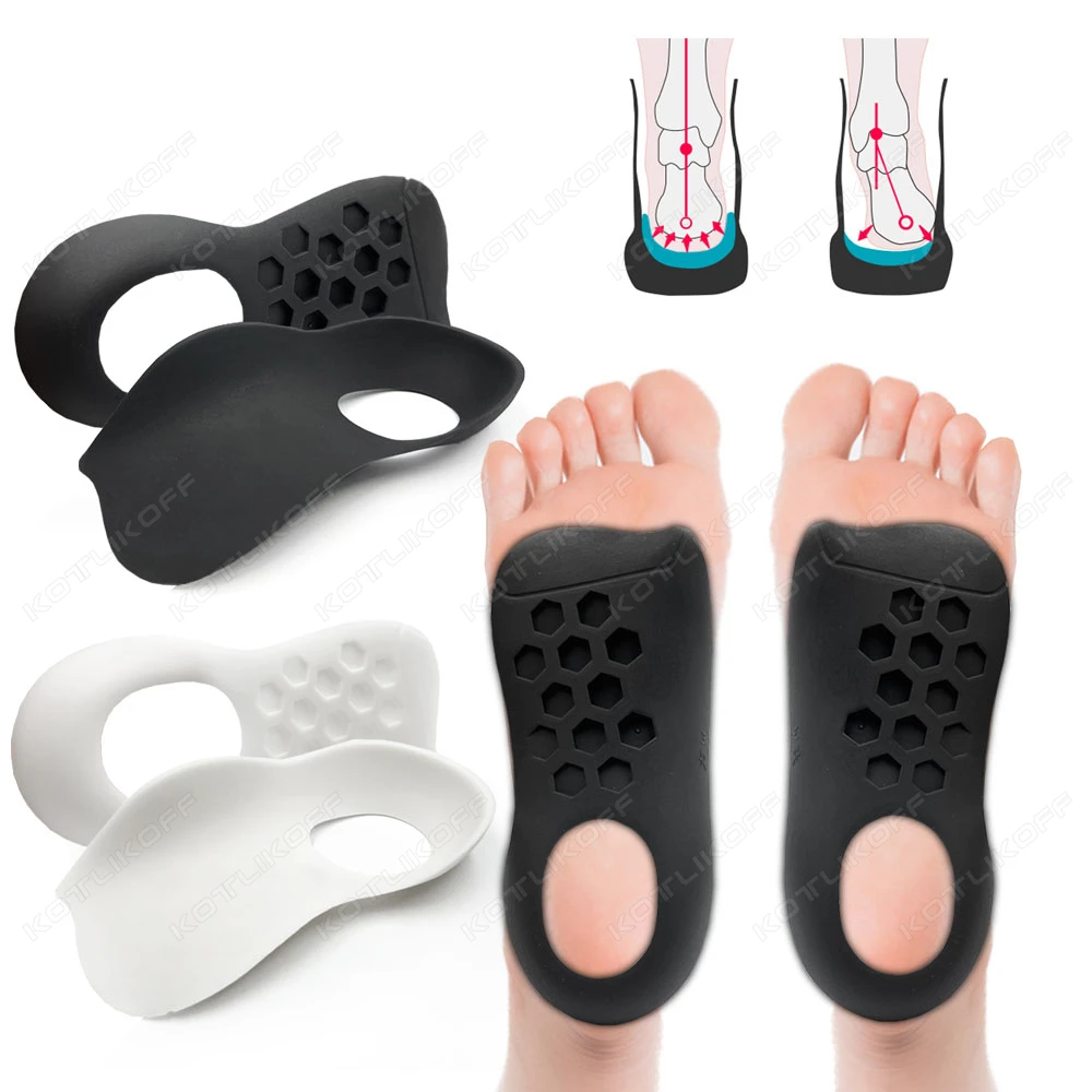 Flat Foot X/O-Leg Correction Insoles Orthotic Arch Support Plantar Fasciitis Relief Men/Women Foot Care Shoe Sole Pads Inserts