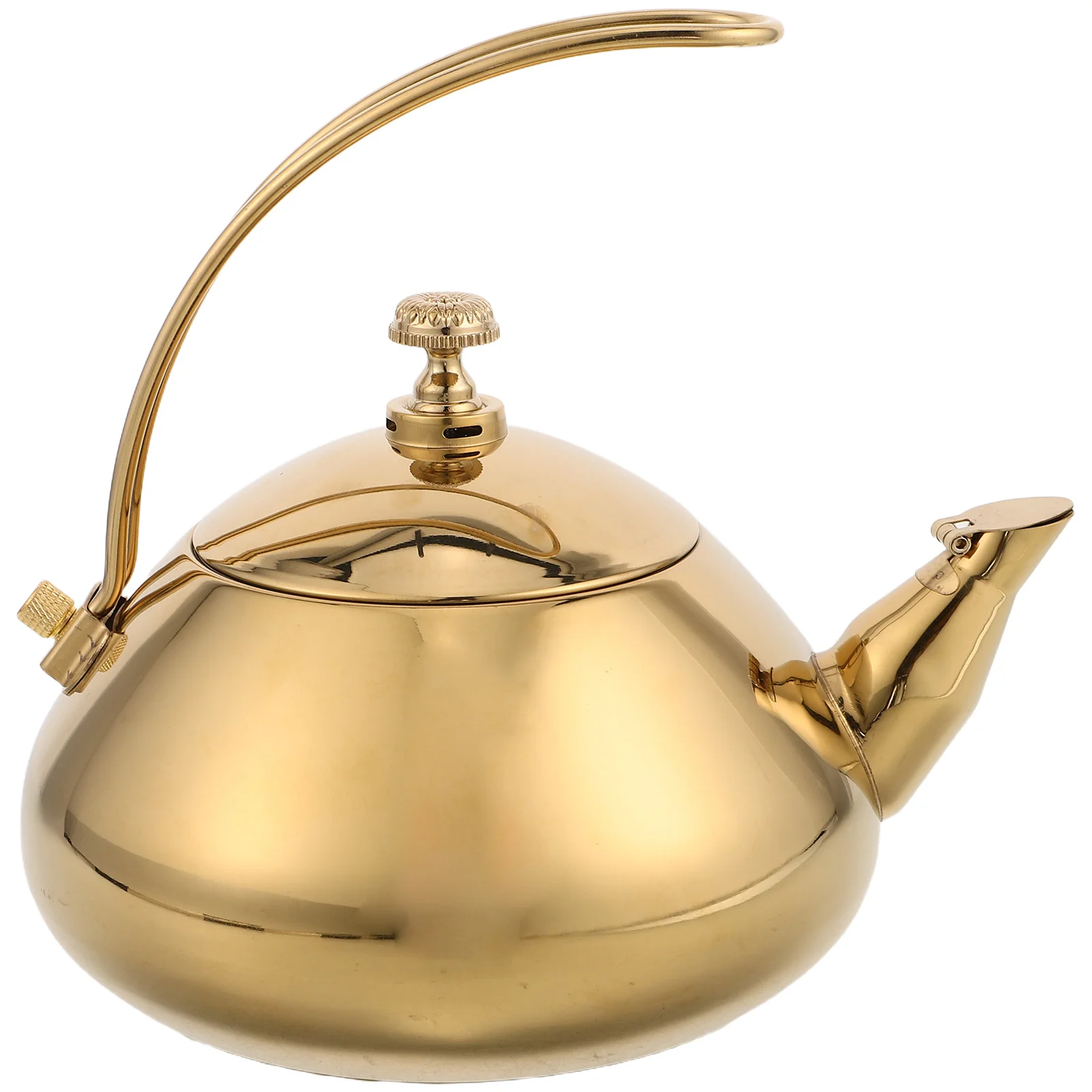 

1.5L Stainless Steel Tea Kettle with Built-in Filter Induction Compatible Longlasting Construction for Home Kitchen Tea Room