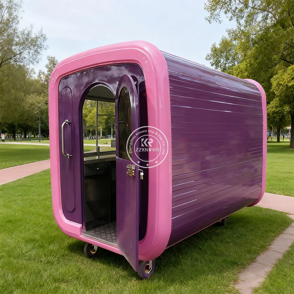 

Portable Outdoor Kitchen Food Truck Trailer Cart Mobile Snack Bar Ice Cream Truck Tent Caravan