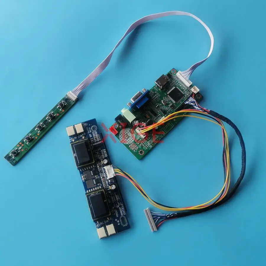 

For HSD150MX19 AA121XJ01 TFTMD38140CBA TX38D14VC0CAA LCD Matrix Drive Board Kit DIY 1024x768 LVDS-20Pin HDMI+VGA 4-CCFL 1024*768