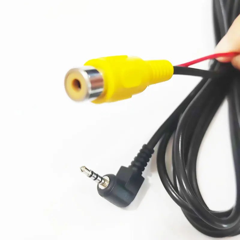 Rearview Camera Connection Cable RCA To 2.5mm AV Converter Cable Car Rear View Reverse Parking Camera To Car DVR
