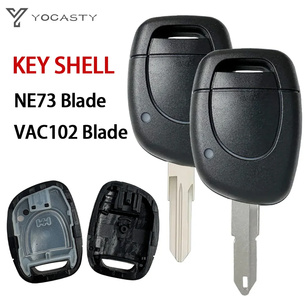 YOCASTY Replacement Remote Car Key Shell Case For Renault Clio II Master Twingo Scenic Kangoo 1 2 3 Simbol Laguna Trafic Espace