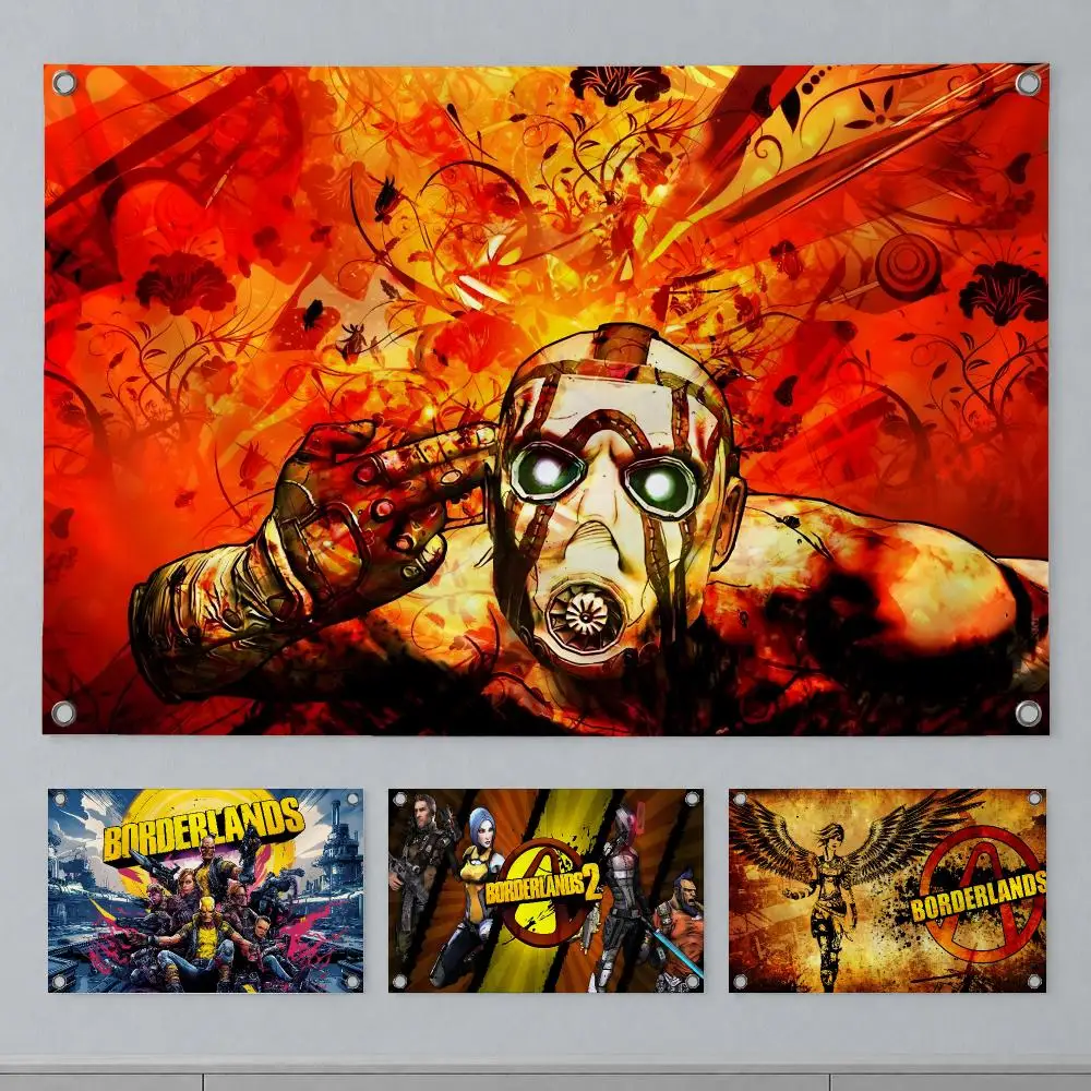 Trending Game Borderlands 4 Flags Wall Hanging Banner Indoor Outdoor Party Home Wall Decor Backdrop