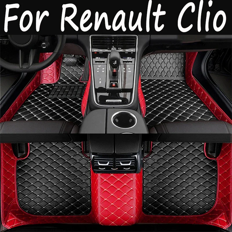 

Custom Car Mats With Pockets Floor Carpet Rugs For Renault Clio 3 2014 2015 2016 accessories 061012