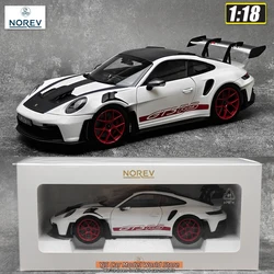 NOREV Diecast model 1:18 Porsche 911 GT3 RS 2022 Metal car model Static Collection Holiday Gift Collection