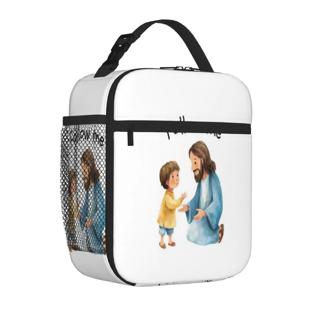 Hot Sale Jesus Loves Every Child Preppy Waterproof Lunch Bag Baby Feeding Waterproof Lunch Bag