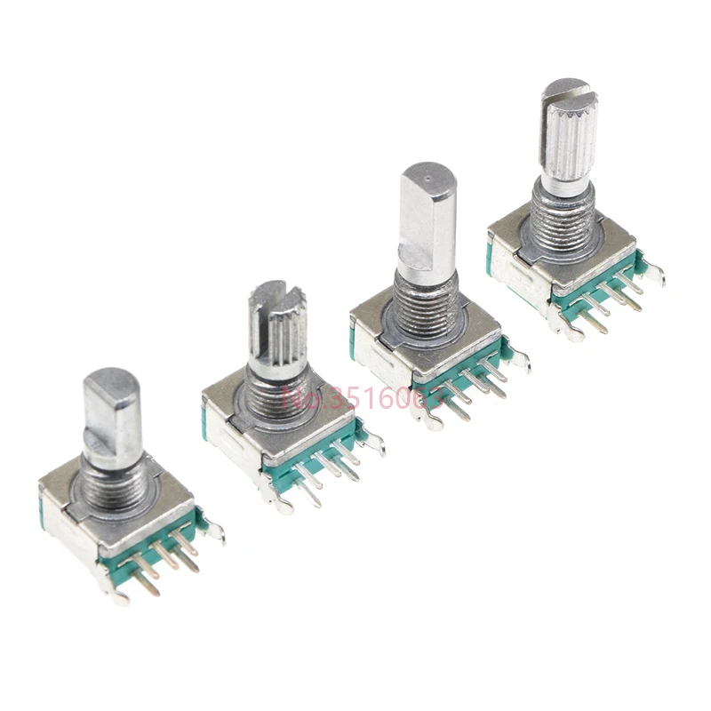 5PCS Right Angle EC11 360 Degree Rotary Encoder with switch Audio Digital Potentiometer 15MM 20MM 5PIN Push button Coding knob