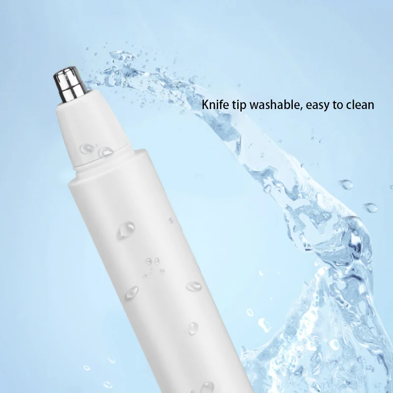 Recortador de nariz eléctrico profesional, afeitadora portátil de pelo de oreja y nariz, limpiador de eliminación seguro a prueba de agua, recargable