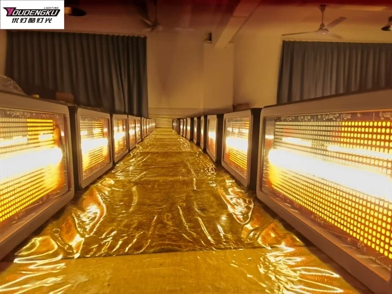 2 قطعة 400 واط في الهواء الطلق ستروب تتحرك ضوء إضاءة مقاومة للماء ستروب ضوء لأحداث الزفاف في الهواء الطلق