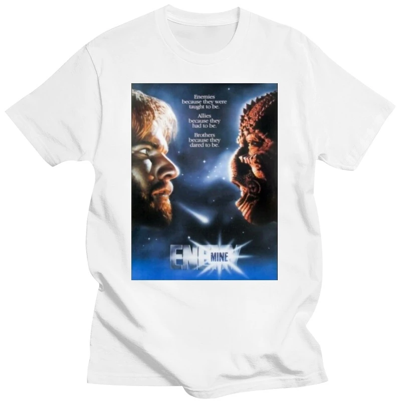 Enemy Mine Retro T-shirt  Mens Tee Quaid Gossett Jr Alien Movie Fan New From US