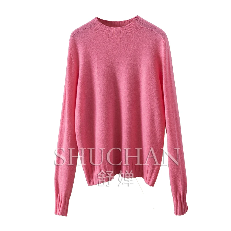 

Sweater Mujer 100% Wool Casacos De Inverno Feminino Long Sleeve Top Pull Femme Sueter Mujer Pullover