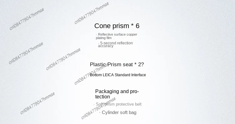 Total Station Instrument 360 Degree Prism High Precision Leica Tianbao Atp1grz4grz122 Polyhedron Hanging Prism