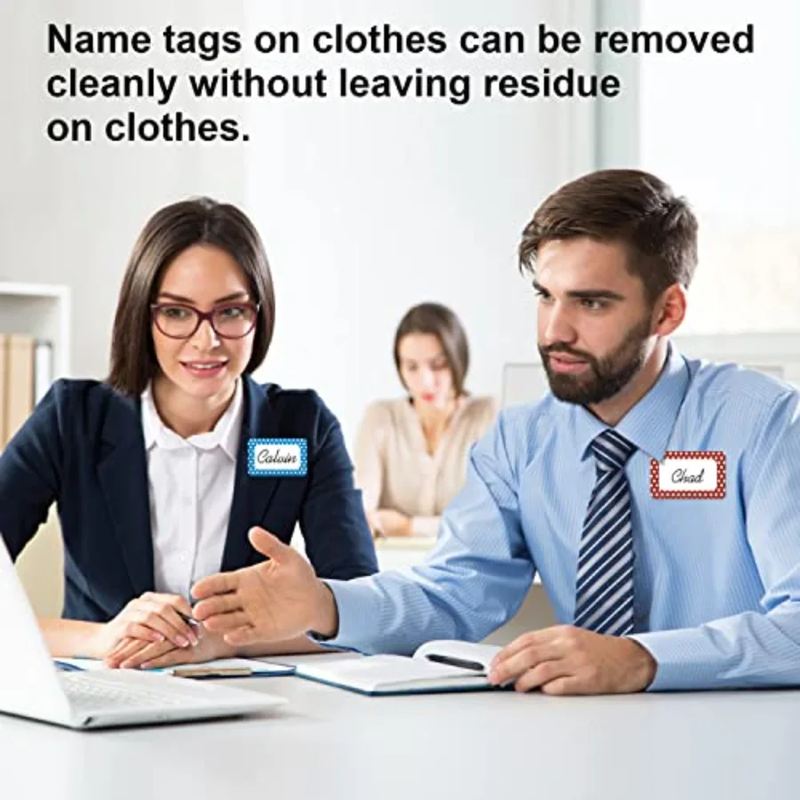 ป้ายชื่อหลากสี ขนาด 3.5x2.25 นิ้ว 200 ชิ้น 5 สี สำหรับสำนักงาน โรงเรียน ห้องเรียน ห้องครัว ตู้เย็น