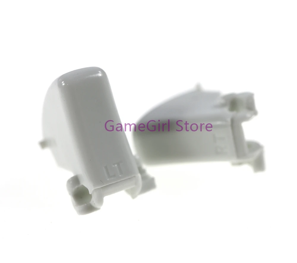1set Plastic Black&White LT RT Trigger Buttons for XBOX360 Controller Replacement Accessories