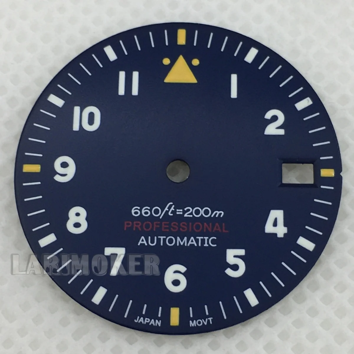 Partes Arloji NH35 29mm Dial Arloji Pilot Hitam Putih Biru Hijau Dial C3 Luminous Cocok untuk Movement NH35 Modifikasi