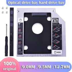 Optical Drive Bay Hard Drive 9.0 9.5 12.7mm HDD SATA III Hard Drive Caddy 2.5 2nd Ssd Disk Drive Adapter Bezel For Cd Dvd Rom