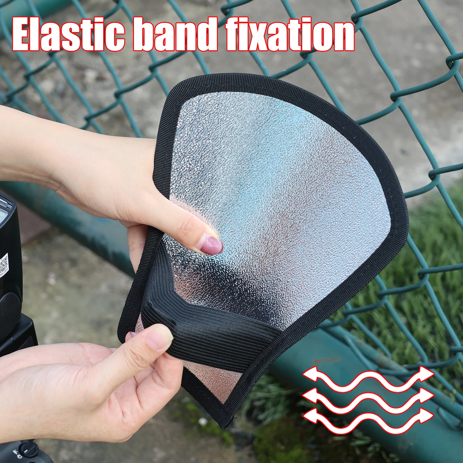 Flash Diffuser Reflector Dubbelzijdig Zilver/Wit Fotografie Licht Reflector voor Canon Nikon Sony Fuji Speedlight Accessorie