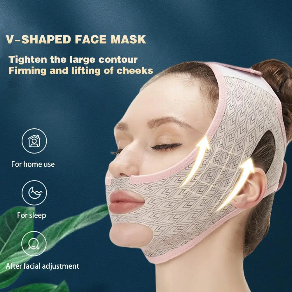 Novo Rosto Elástico Emagrecimento Bandagem V Linha Rosto Shaper Mulheres Chin Bochecha Levantar Cinto Massageador Facial Strap Cuidados Com A Pele Ferramentas de Beleza