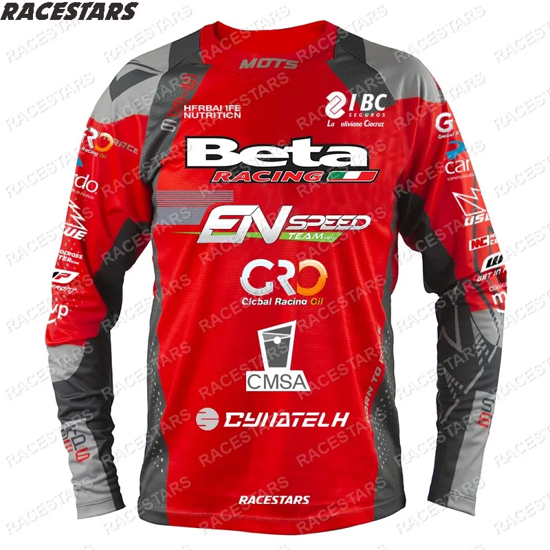 Enduro-Jersey de manga larga para bicicleta de montaña, ropa deportiva transpirable para Motocross, todoterreno DH, ATV, 2024