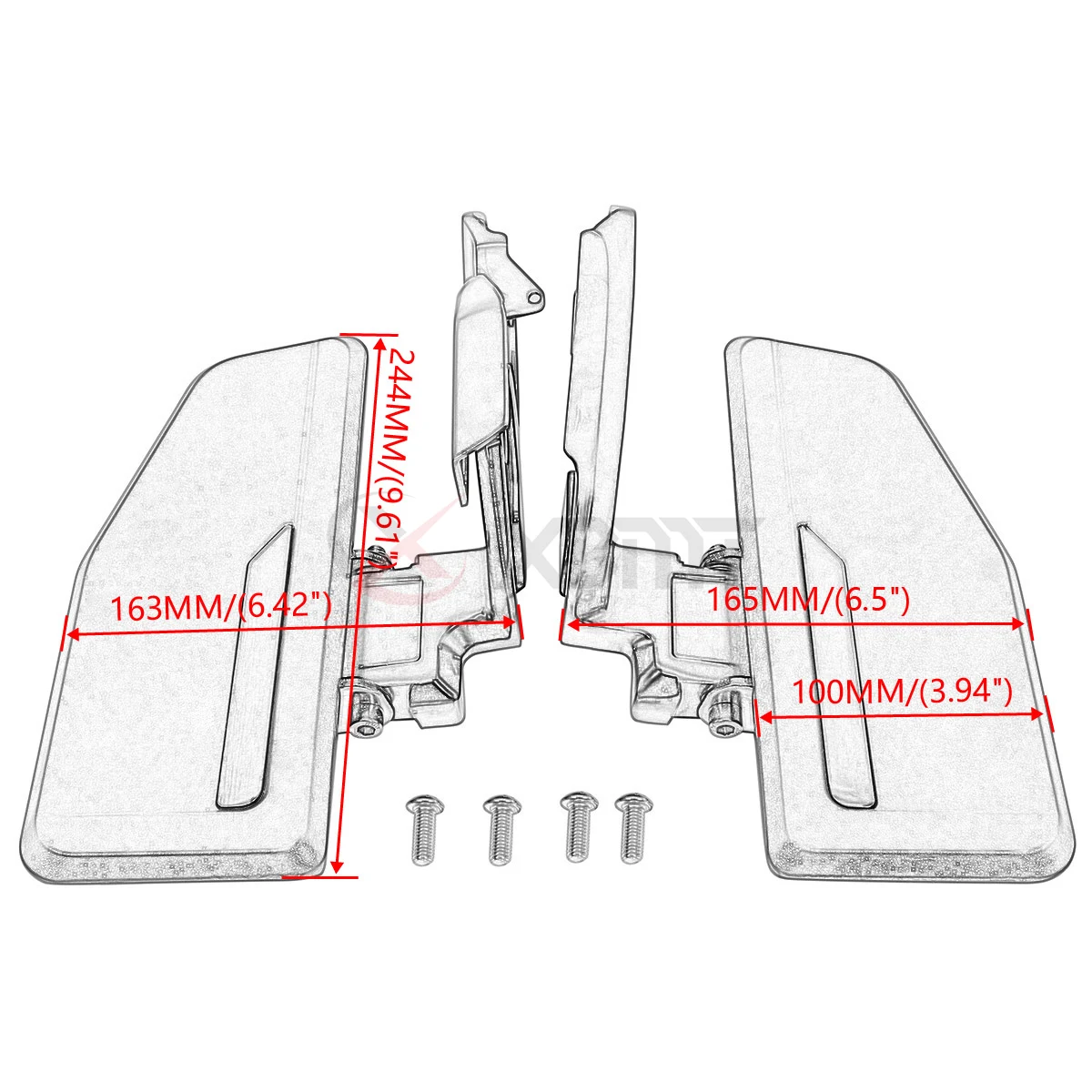 Motorcycle Parts Driver Floorboards Foot Pegs For Honda Gold Wing GL1800 2018 2019 2020 2021 2022 2023