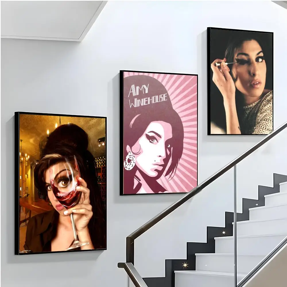ملصق Jazz & Soul Icon Amy Winehouse لتزيين غرفة المعيشة